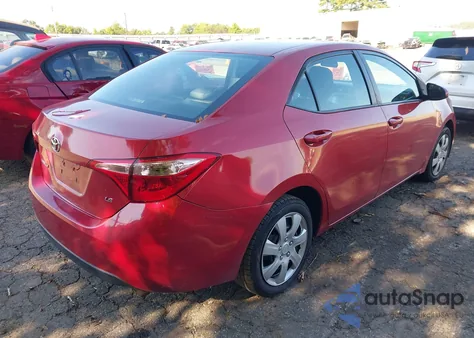 2019 Toyota Corolla Le из США, поврежденный, VIN 5YFBURHE1KP926305